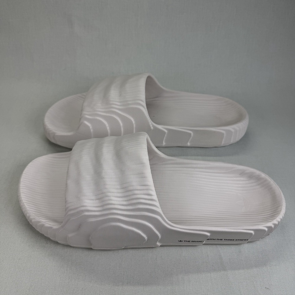 Adidas Adilette 22 White Slides Men's Size 13 Swim - Picture 3 of 14